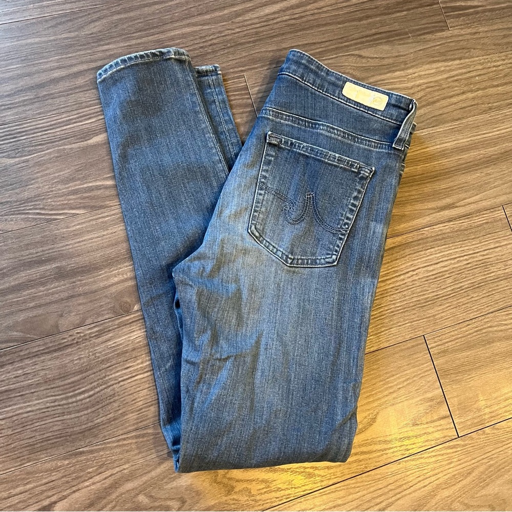 EUC AG Adriano Goldschmied faded Denim skinnies sz 28R - Picture 2 of 3